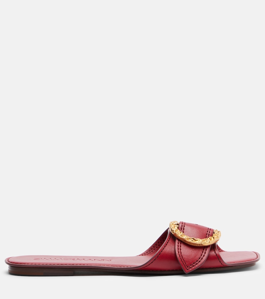  Zimmermann Zimmermann Solena Leather Slides 