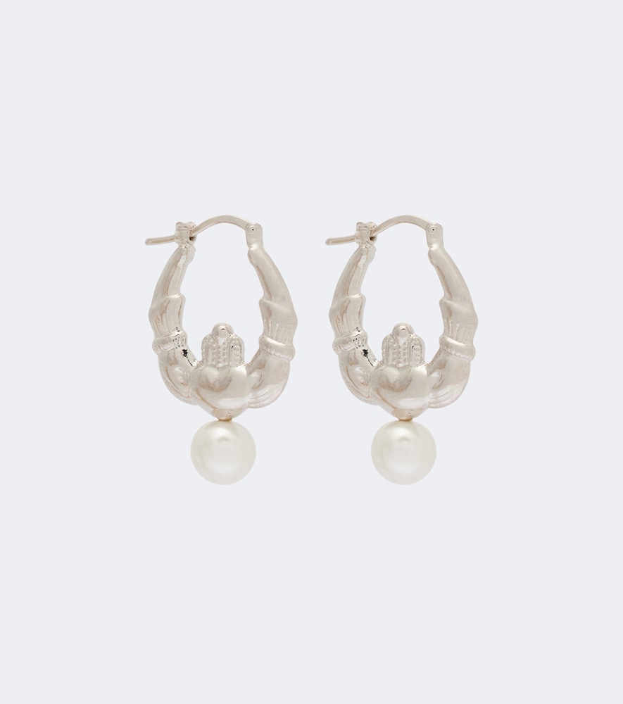 Simone Rocha Créoles à perles fantaisie