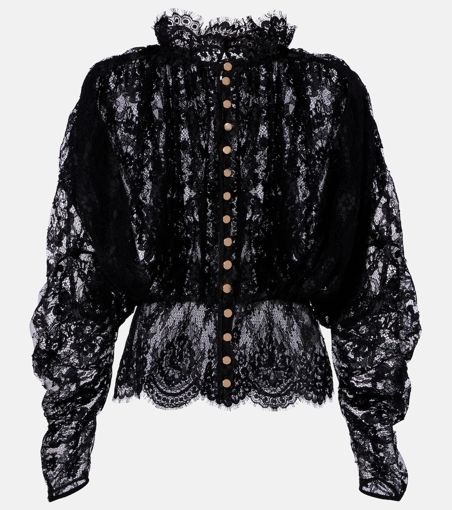 Bluse aus Spitze