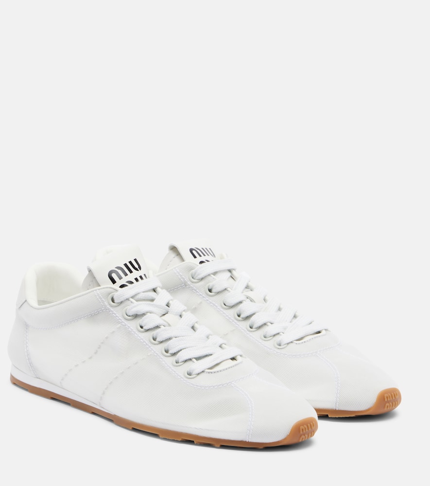 Sneakers Plume mit Lederbesatz
