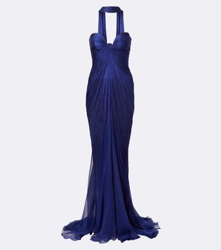 Abito lungo Salima bustier in seta