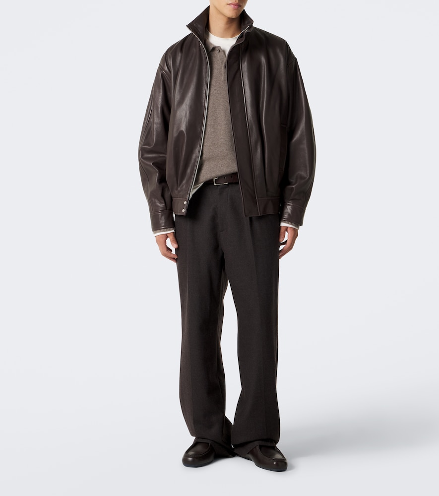 Paulo Leather Blouson Jacket