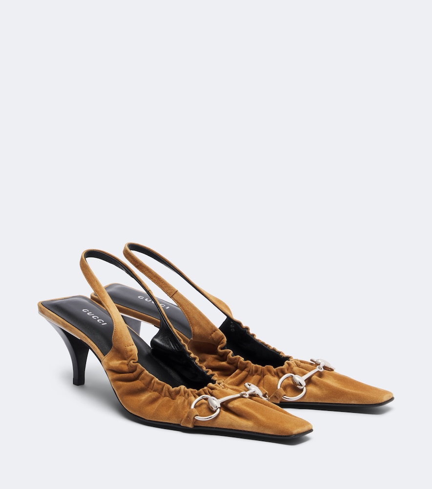 Gucci Escarpins slingback Vittoria en daim 950 €