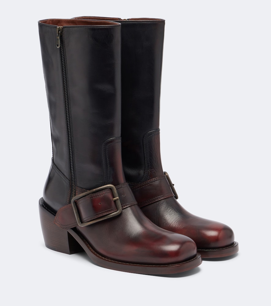 Biker Boots aus Leder