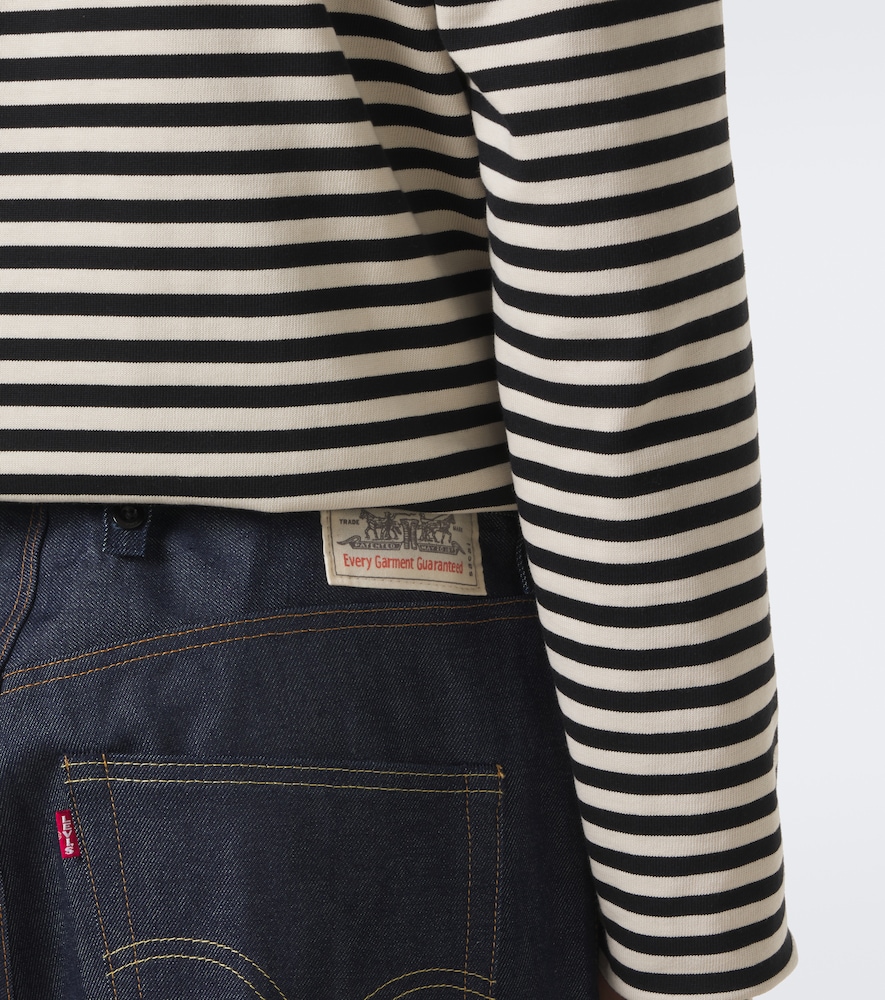 Belted Wide-Leg Jeans