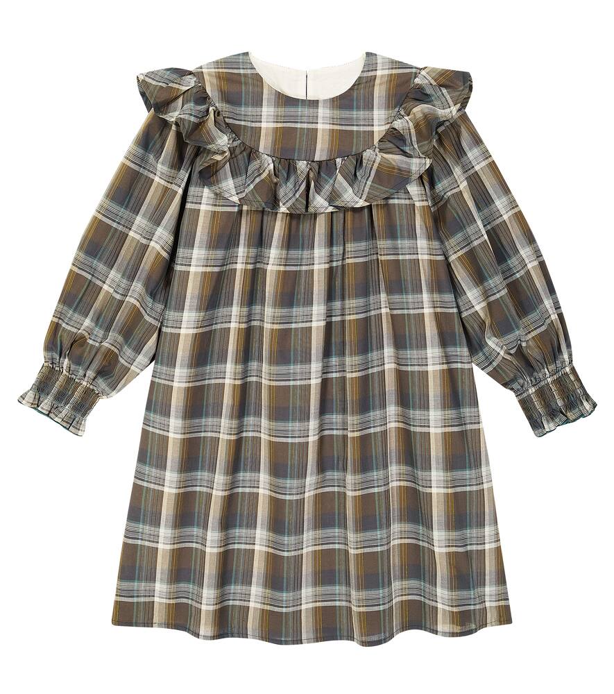 C'era Una Volta Emma checked cotton dress