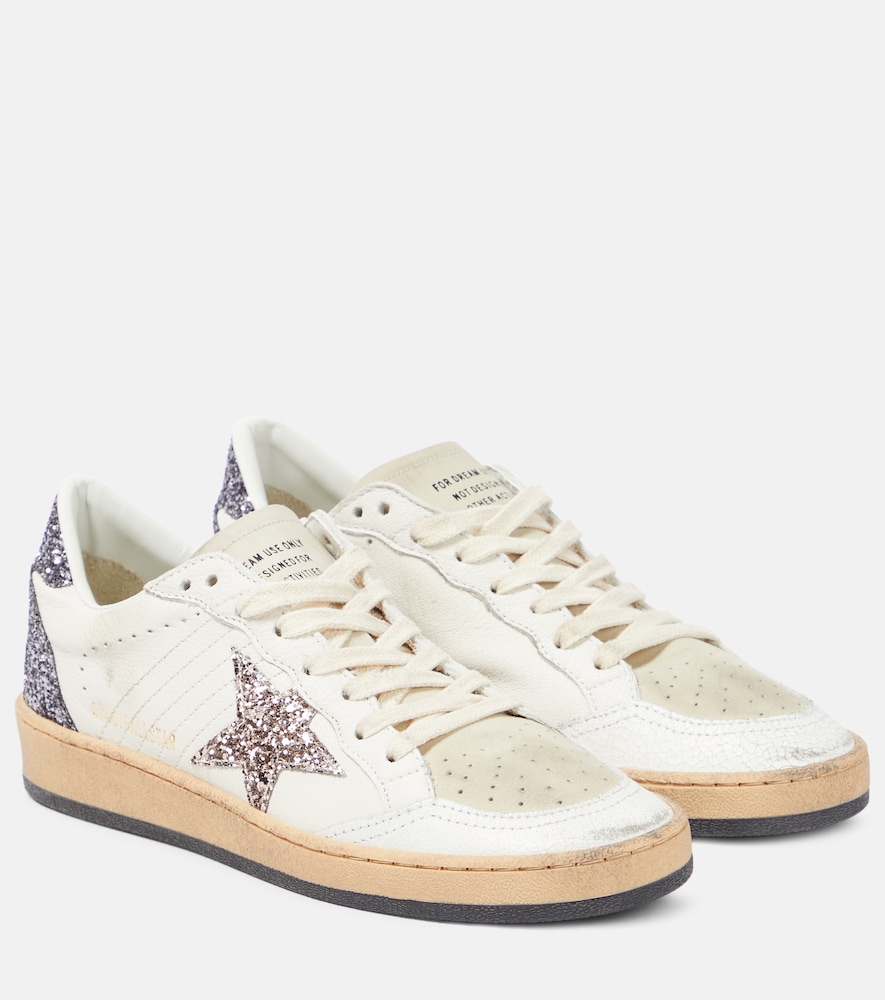 Golden Goose Ball Star Leather Sneakers White Uk Size 8 Women's