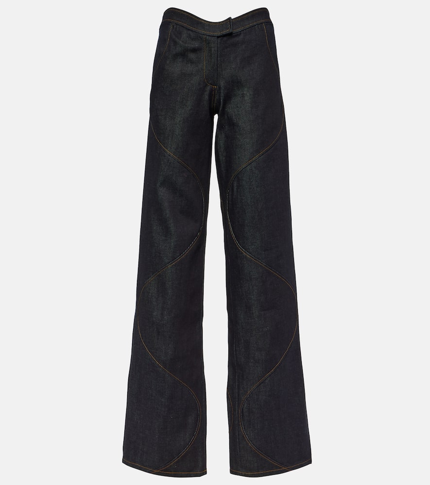 Shop Aya Muse Hyn Wide-leg Jeans In Denim