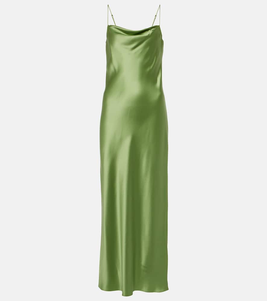 Dorothee Schumacher Shiny Statement silk charmeuse maxi dress