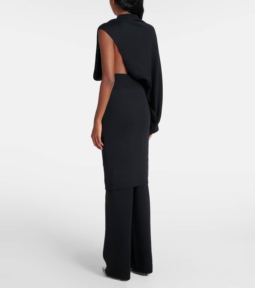Shop Alaïa Wool Sweater In Black