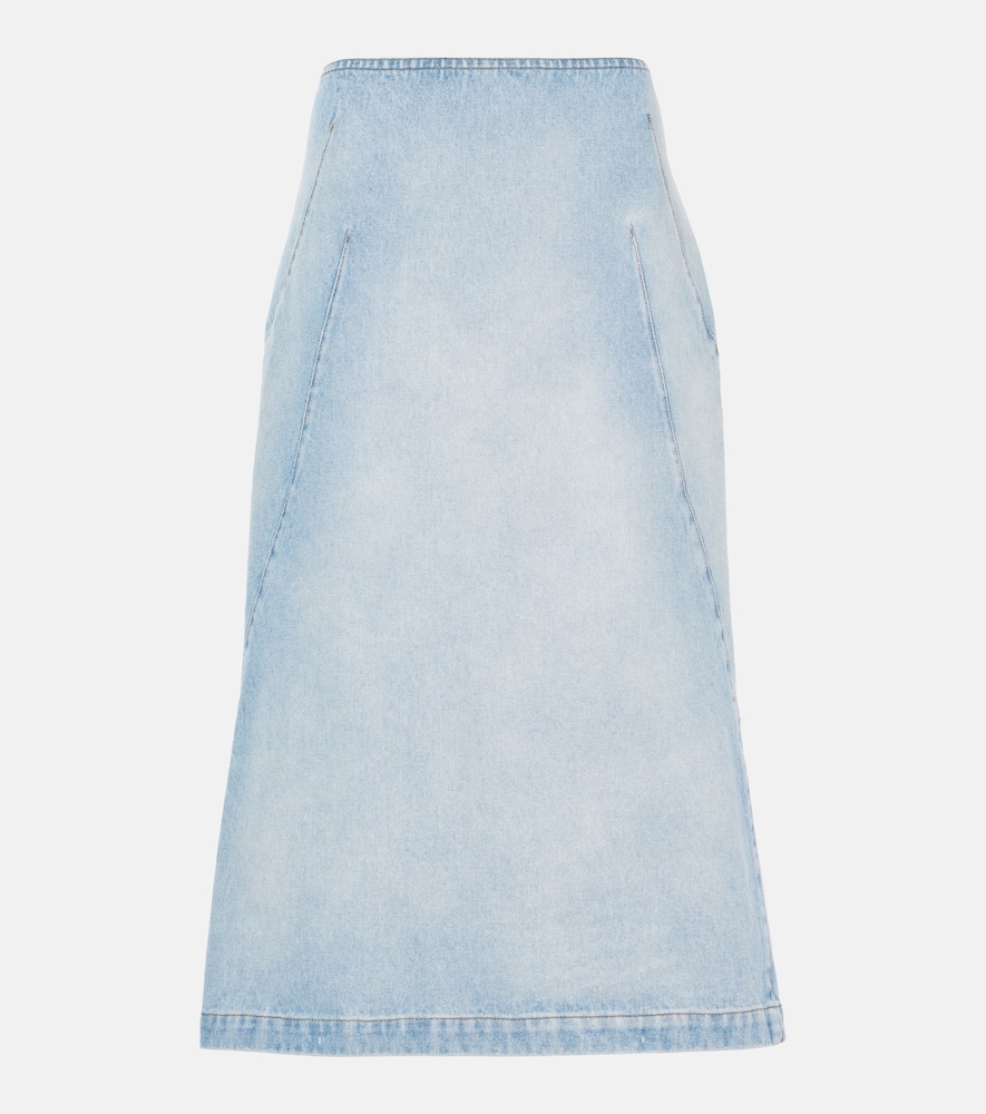 Dries Van Noten Denim midi skirt　ドリス ヴァン ノッテン デニム ミディスカート Dries