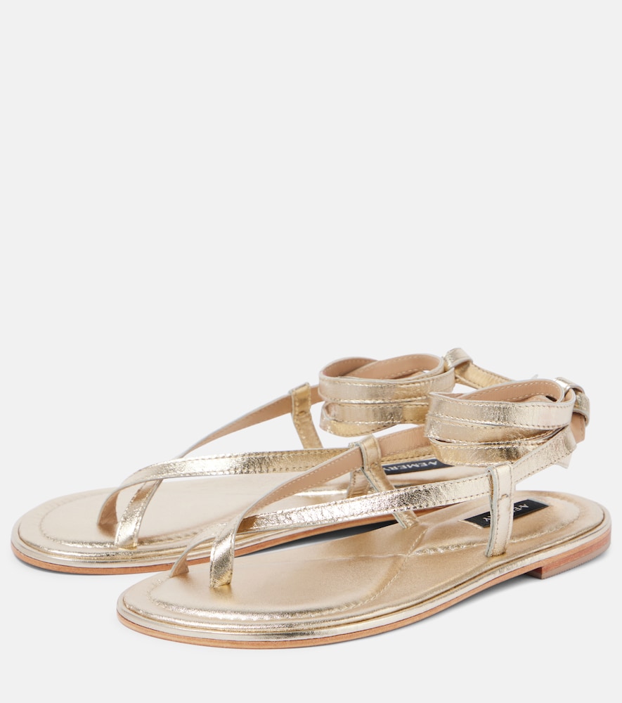  A.emery A.emery Sandalen Elliot Aus Metallic-leder 