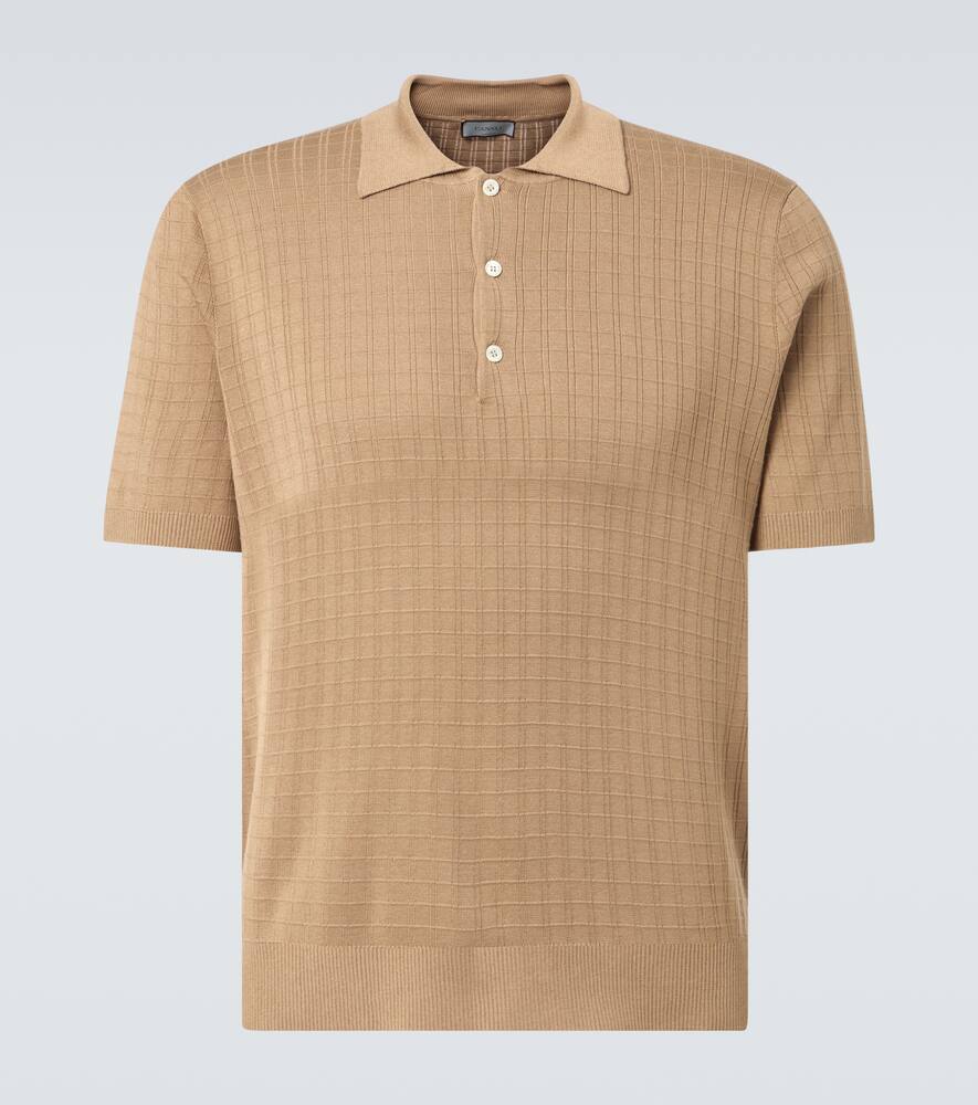 Canali Silk and cotton polo shirt