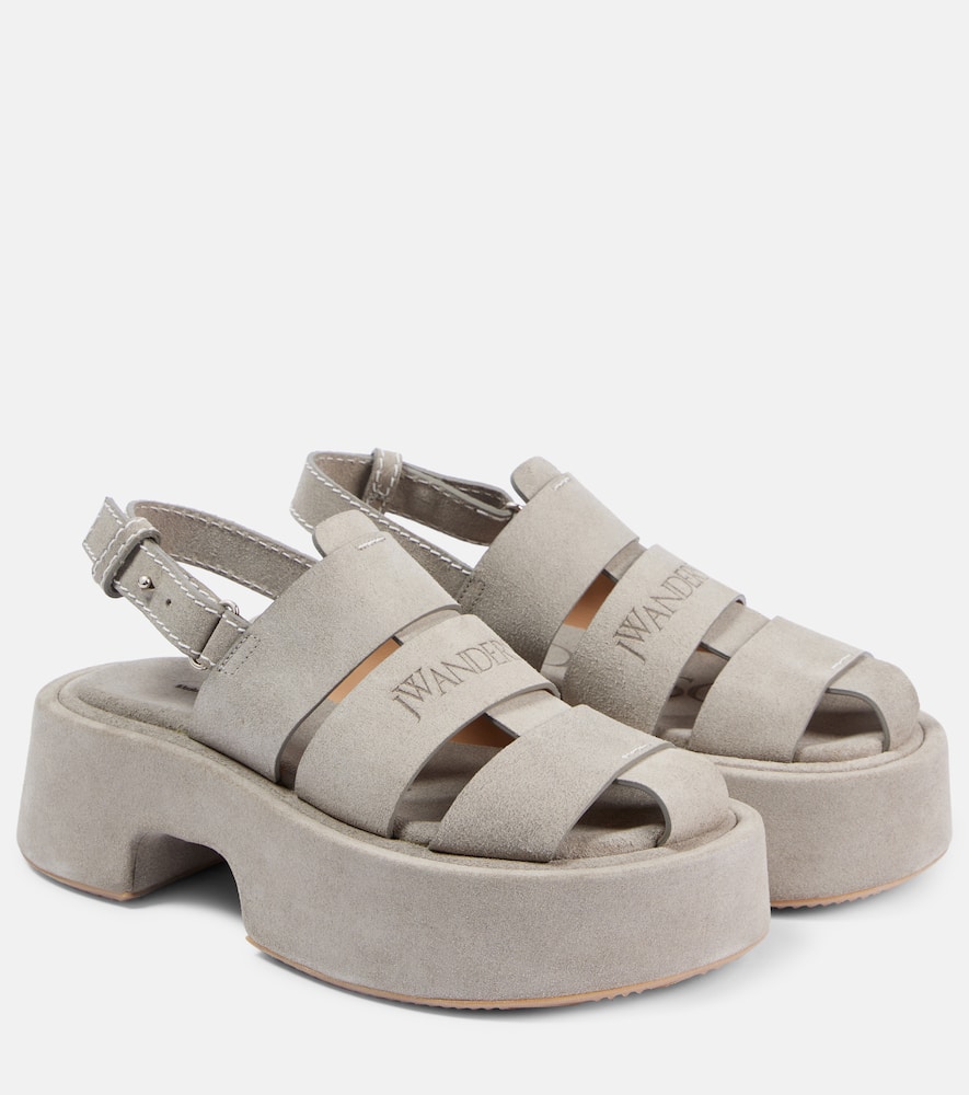 Fisherman leather platform sandals