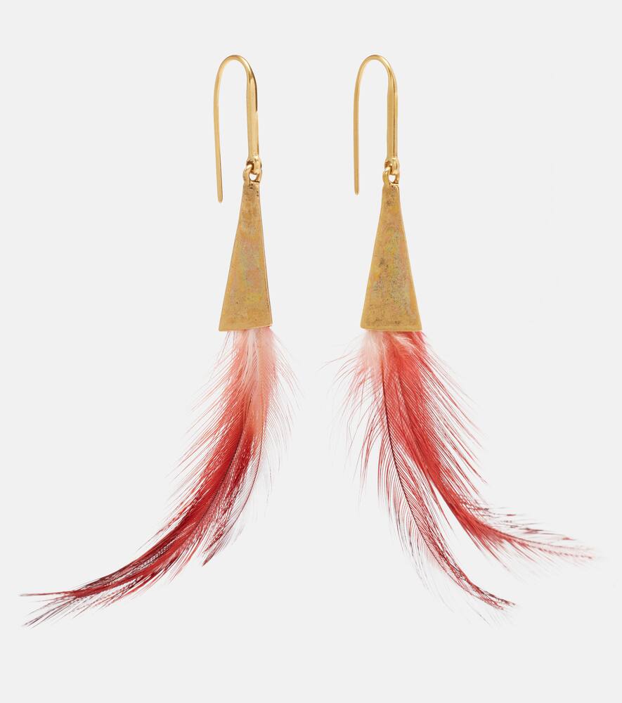 Isabel Marant Feather pendant earrings