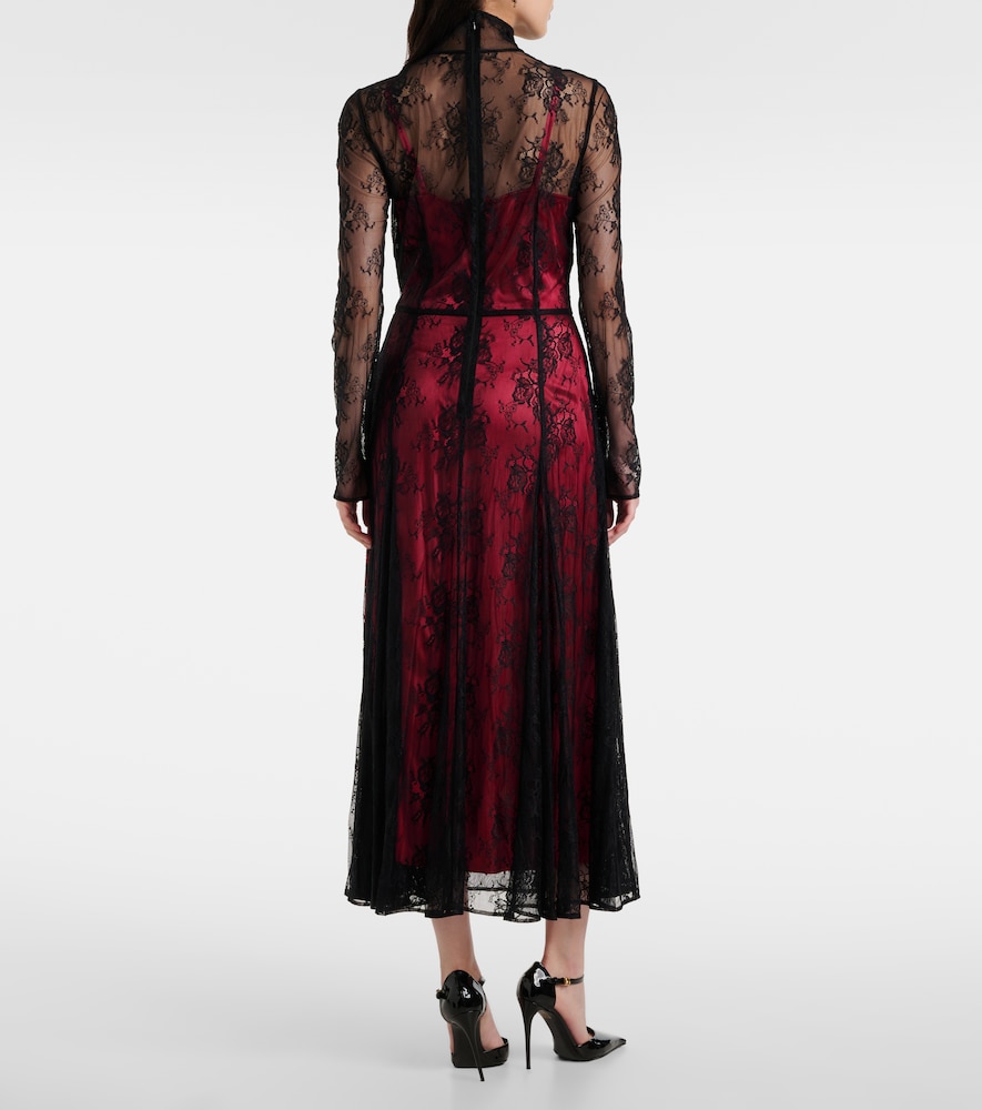  Dolce&gabbana Dolce&gabbana Floral Lace Midi Dress 