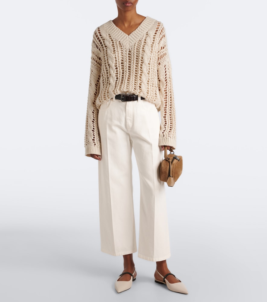 Mid-Rise Wide- Leg