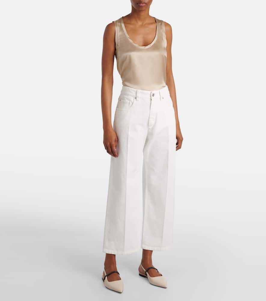 Brunello Cucinelli Contemporary Loose Jeans In White