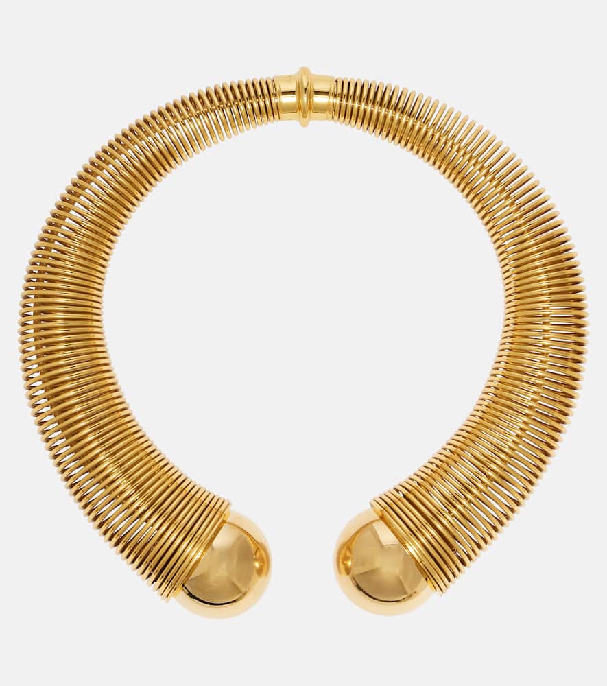 Alaïa Spiral Choker In Gold