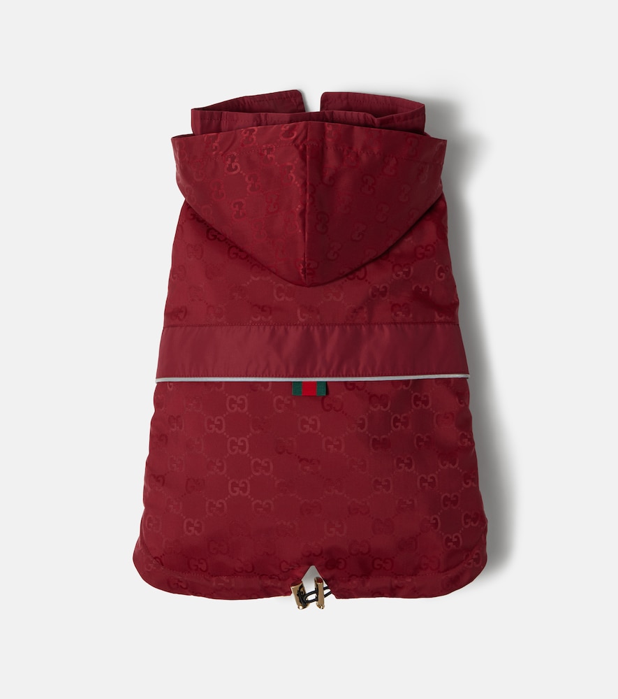 Gucci Unisex Red Gg Pet Rain Coat Small