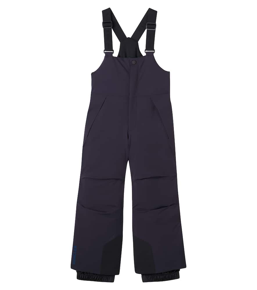 Moncler Technical Ski Salopettes In Black