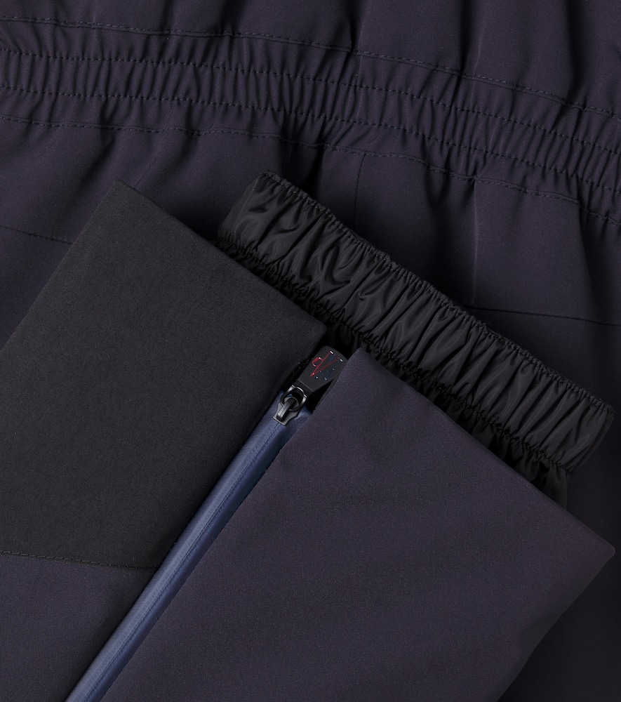 Moncler Technical Ski Salopettes In Black