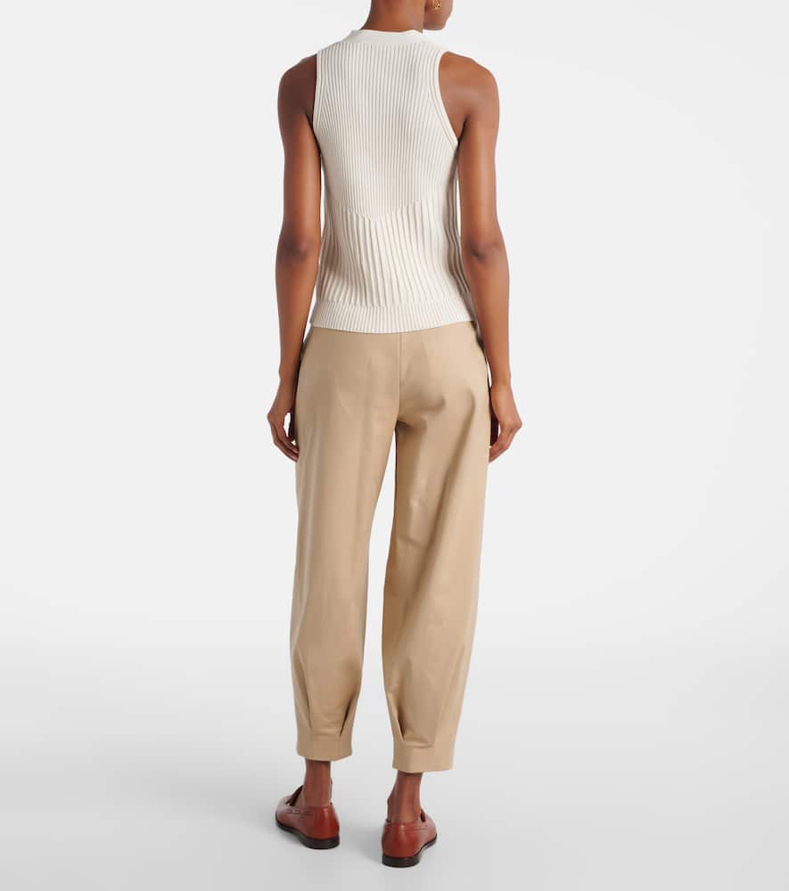 Max Mara Cotton-blend Knitted Waistcoat