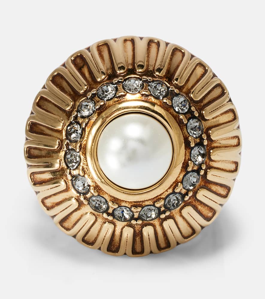 Chloé Pearl-embellished Ring In Gold