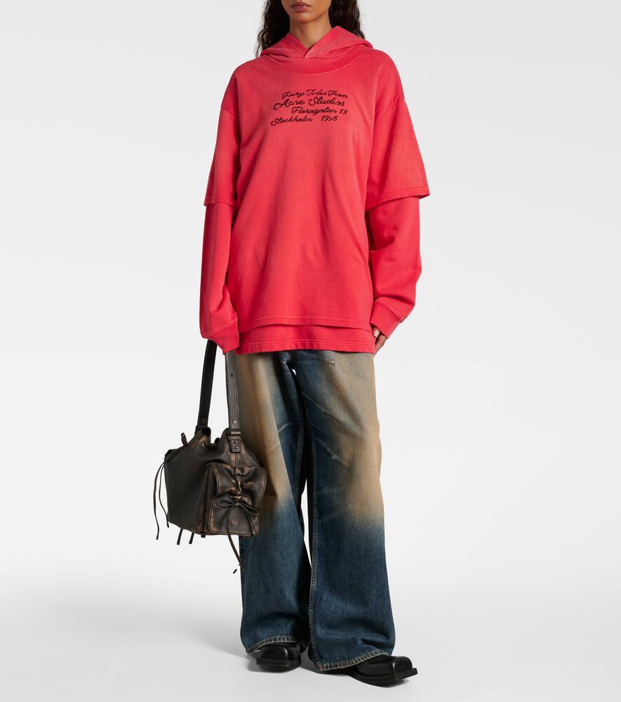 Acne Studios Floor Cotton Sweatshirt In Red