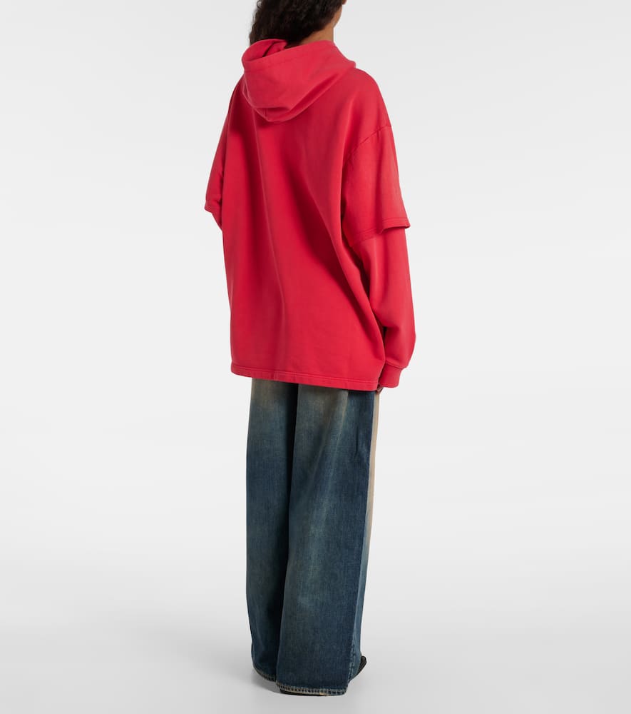 Acne Studios Floor Cotton Sweatshirt In Red