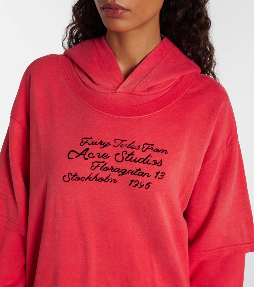 Acne Studios Floor Cotton Sweatshirt In Red
