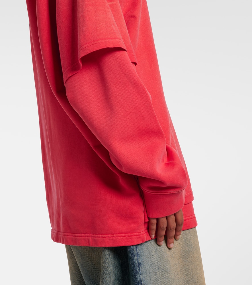 Acne Studios Floor Cotton Sweatshirt In Red