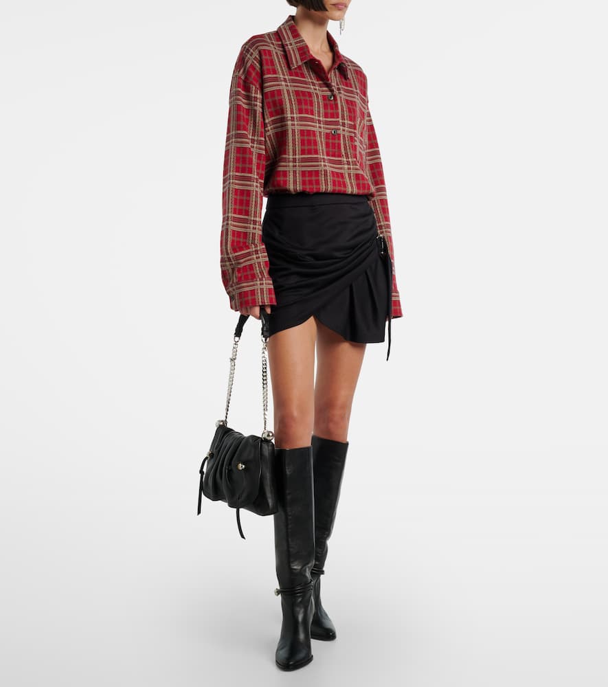 Isabel Marant Brunagd Plaid Cotton Shirt In Multi