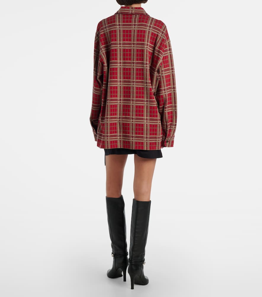 Isabel Marant Brunagd Plaid Cotton Shirt In Multi
