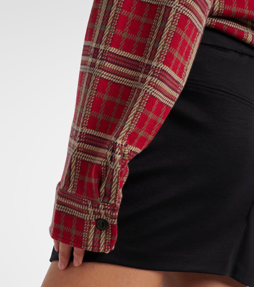 Isabel Marant Brunagd Plaid Cotton Shirt In Multi