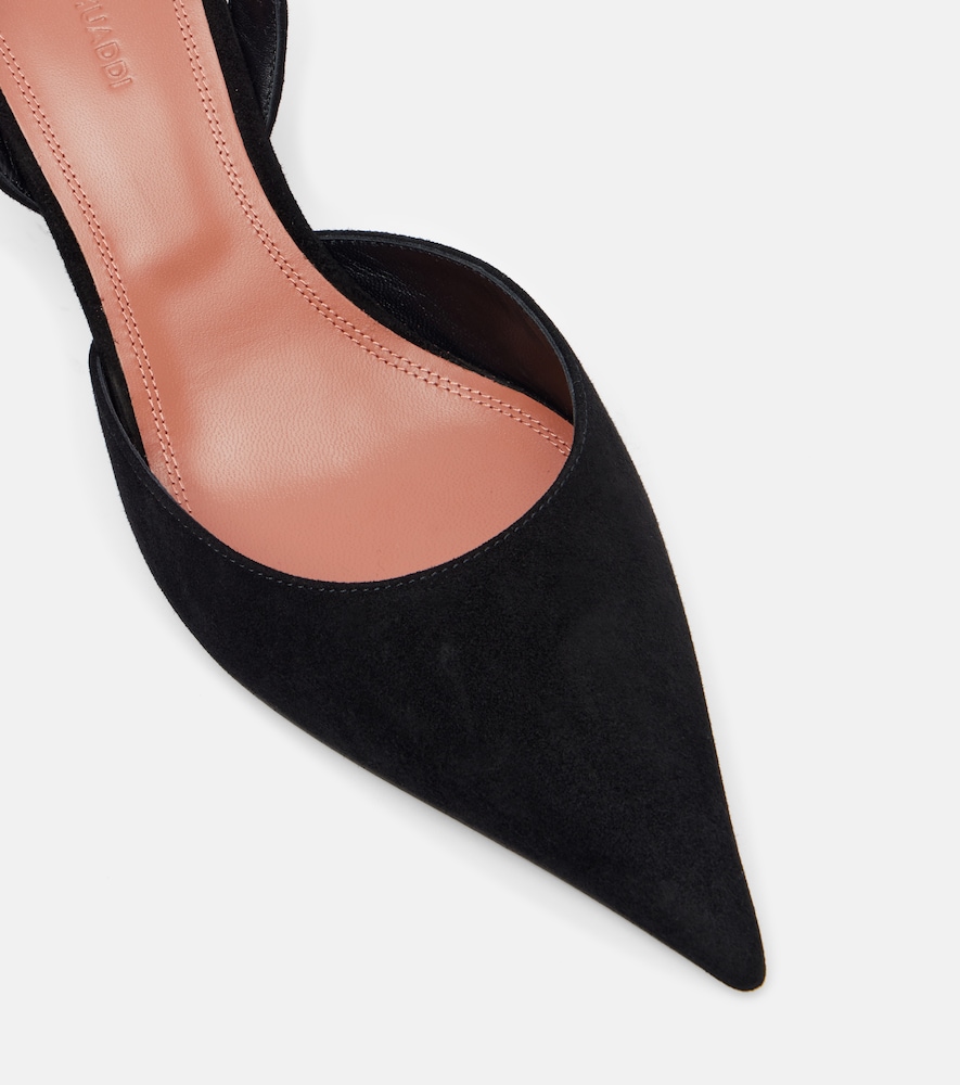  Amina Muaddi Amina Muaddi Slingback-pumps Sofia 60 Aus Veloursleder 