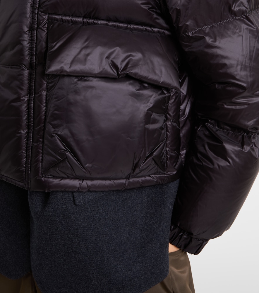 Layered Wool Down Jacket