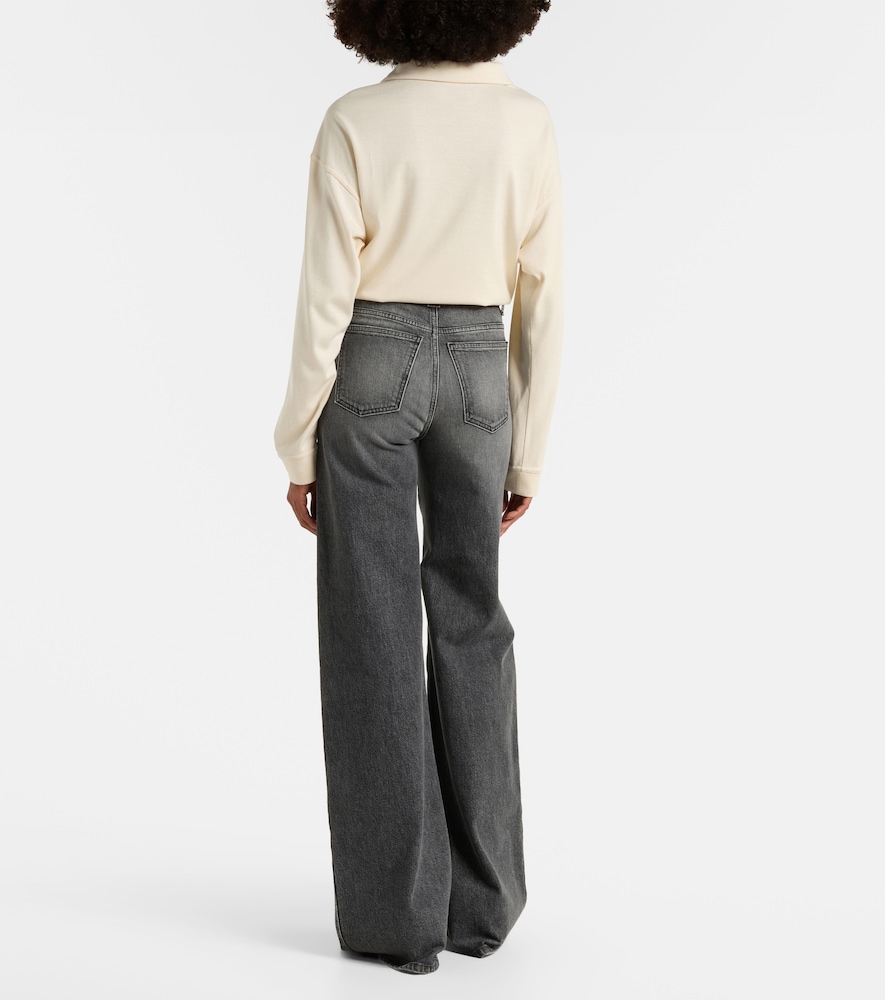  Khaite Khaite High-rise Jeans Dane Mit Weitem Bein 