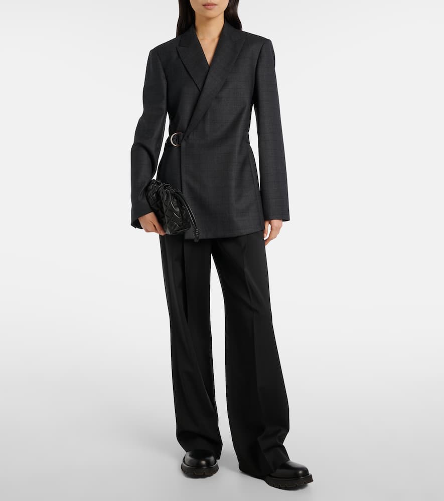 Loewe Flamenco Mini Leather Clutch In Black