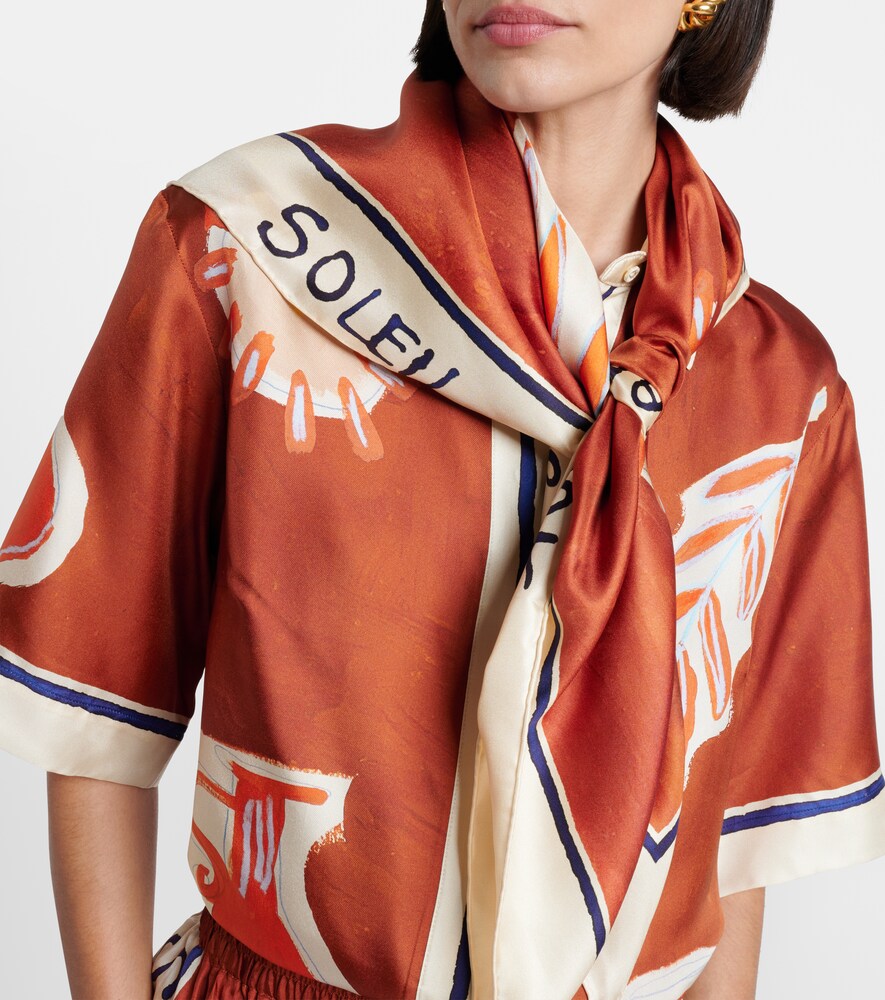 Alémais Soleil D'Amour silk scarf