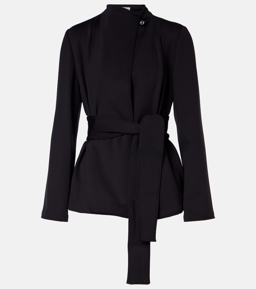 Max Mara Talamo belted jersey blazer
