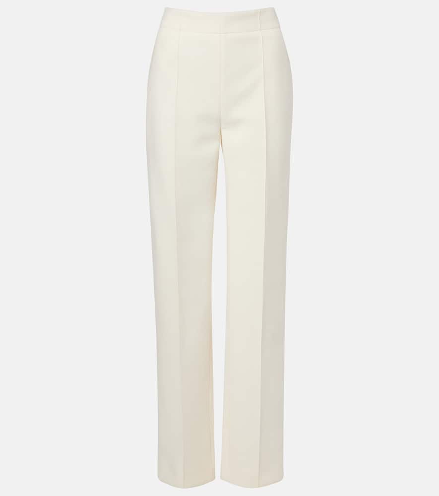 Proenza Schouler Zee High-rise Scuba Straight Pants In White