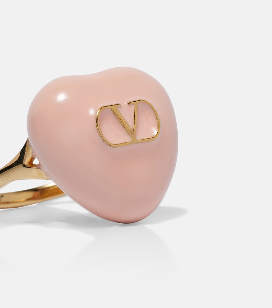  Valentino Valentino Cour Royal Vlogo Enamel Ring 