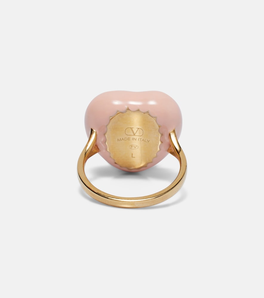  Valentino Valentino Cour Royal Vlogo Enamel Ring 