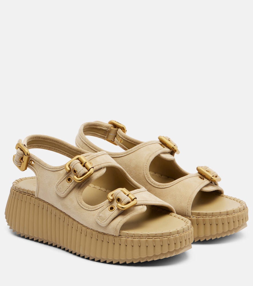 Chloe Chloé Nama suede platform sandals