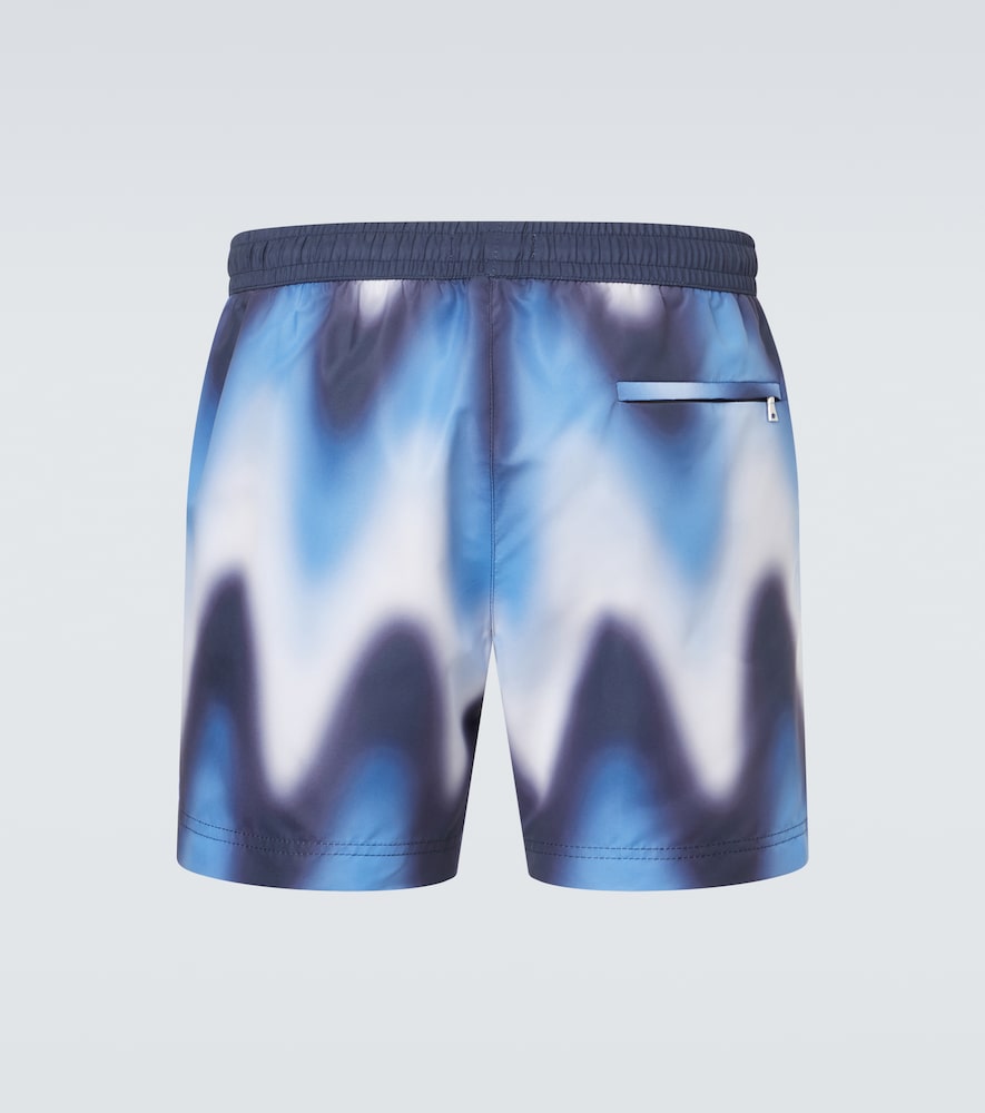 Commas Gradient Wave Classic Swim Short In Blue
