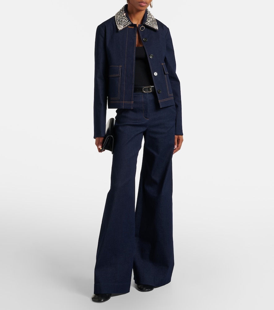 Veronica Beard Crue wide-leg jeans