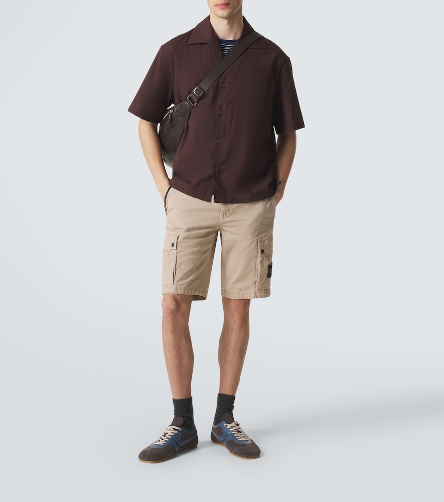  Stone Island Stone Island Shorts Compass Aus Baumwoll-canvas 