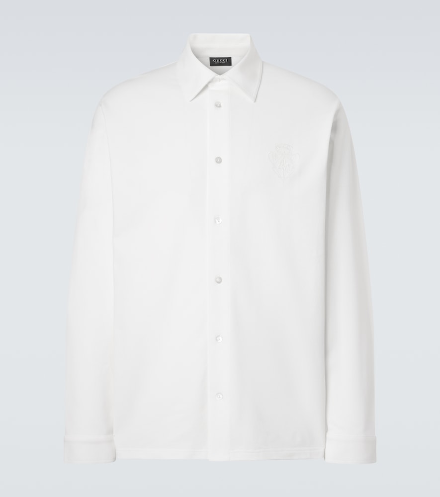 Gucci Cotton-blend piqué shirt