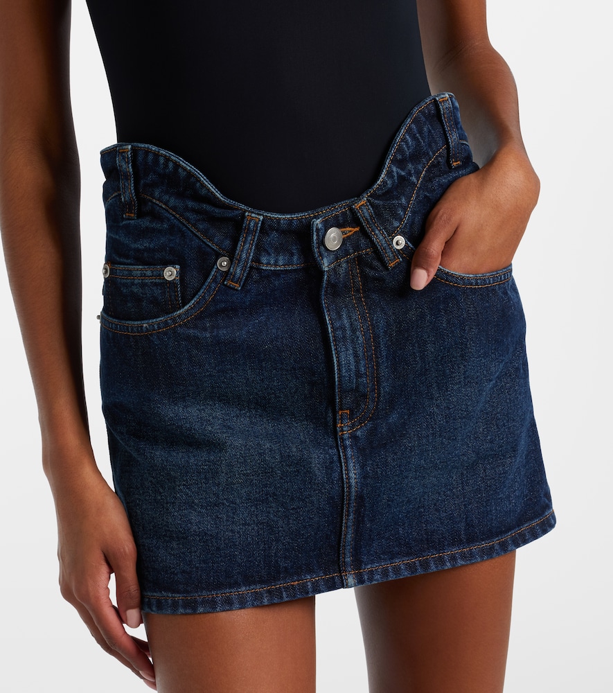  Jean Paul Gaultier Jean Paul Gaultier Curved Denim Miniskirt 